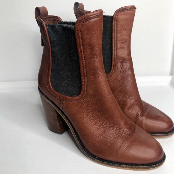 Dolce Vita Shoes - DOLCE VITA | Brown Block Heel Almond Toe Bootie 7